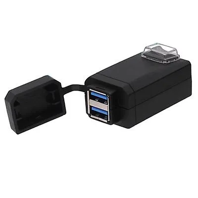 12-24v universal motorcycle QC 3.0 dual USB car charger with switch AZ22046