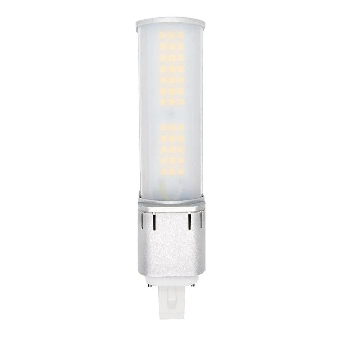 2 pin PL LED Bulb, 7W, 920lm, 5000K, Horizontal, 13W CFL Equal, G23 Base, Direct Or Bypass