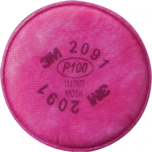 3M 2091 P100 Particulate Filter, 1 Pair