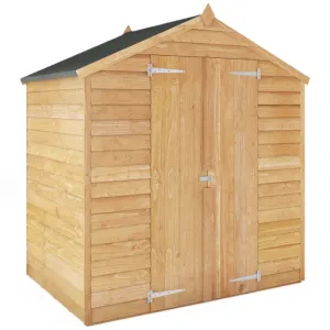 4 x 6 Overlap Apex - Double Door - Windowless Shed