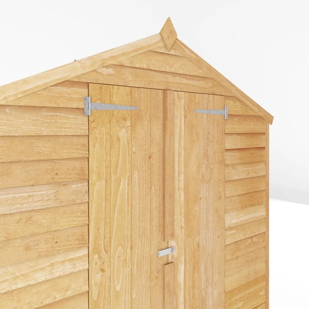 4 x 6 Overlap Apex - Double Door - Windowless Shed