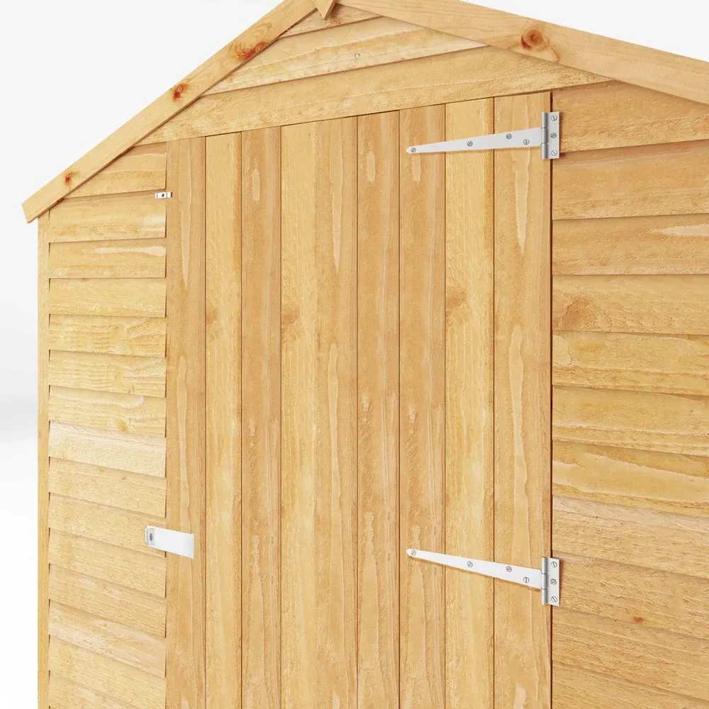 8 x 6 Overlap Apex - Single Door Shed