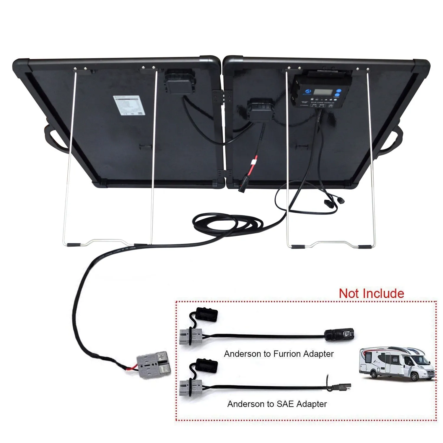 Acopower Foldable Kits Light weight suitcase 120W w/controller