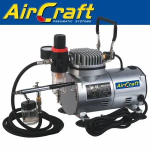 AIRCRAFT COMPRESSOR WITH AIRBRUSH KIT AND HOSE (AS18K-2) SG COMP04K