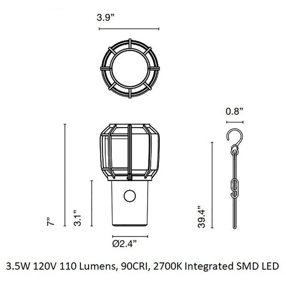 Chispa LED Portable Table Lamp