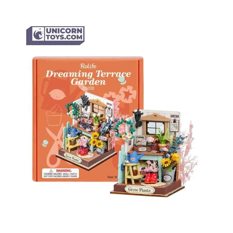 Dreaming Terrace Garden | Robotime Rolife Tiny DS030 DIY Dollhouse Miniatures Kit