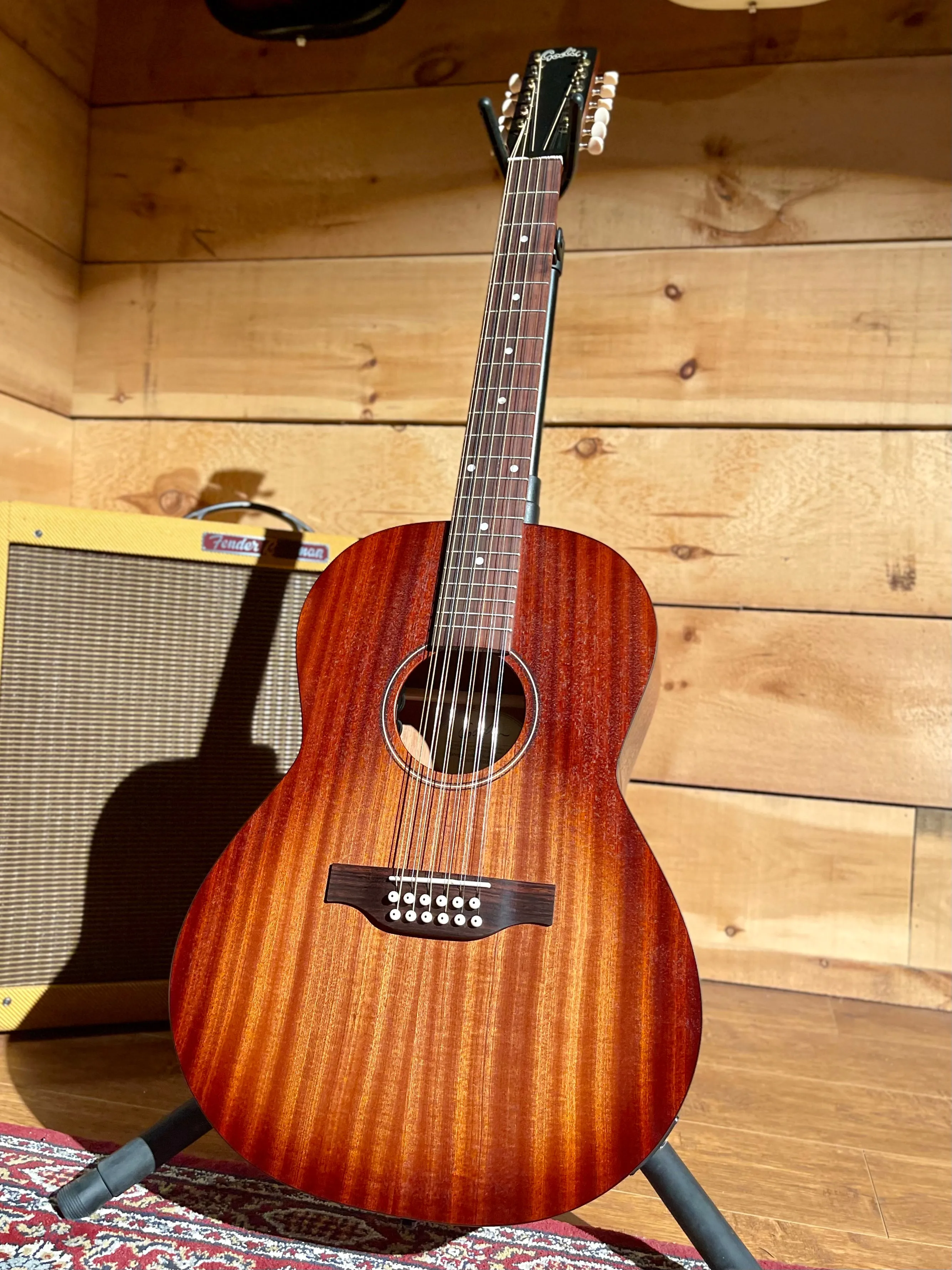 Godin Mahogany Folk 12, Rustic Burst, A/E