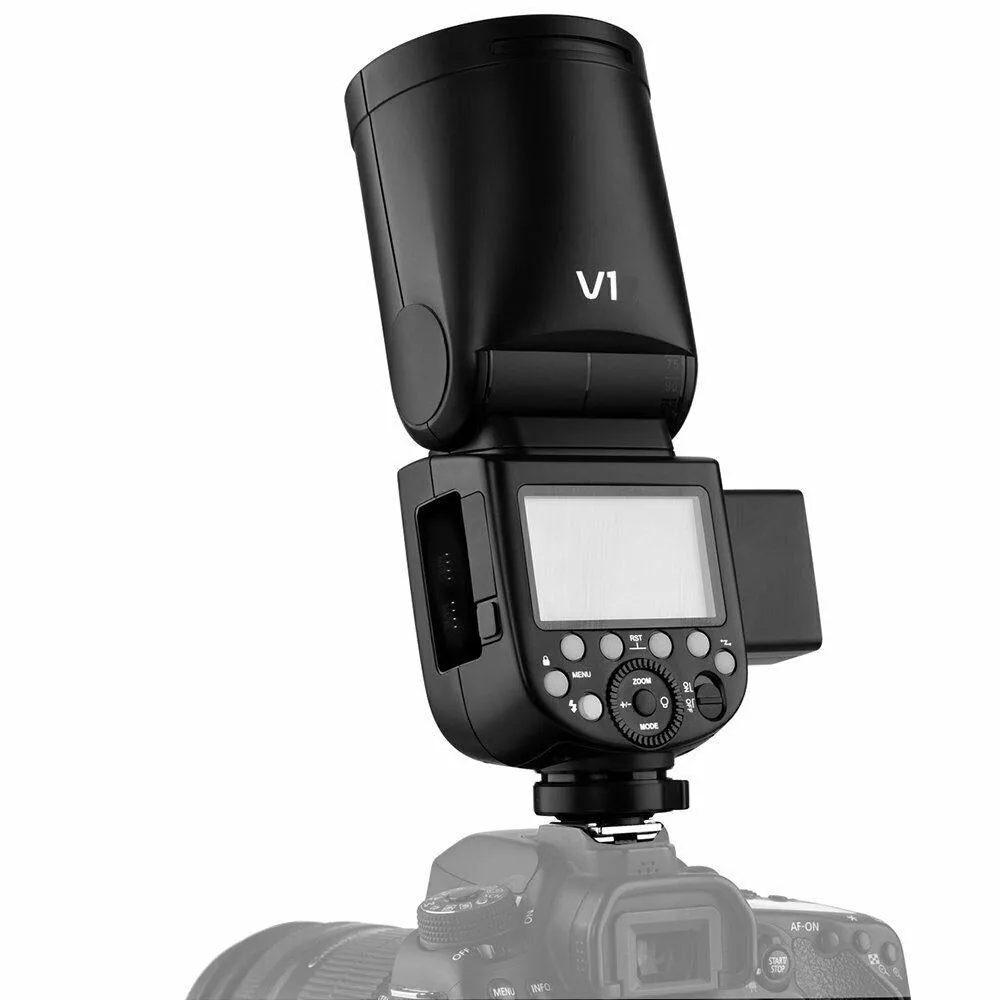 Godox V1-C Round Head Li-ion E-TTL HSS Master Speedlight Flash for Canon (NO BATTERY, NO CHARGER - DEMO STOCK)