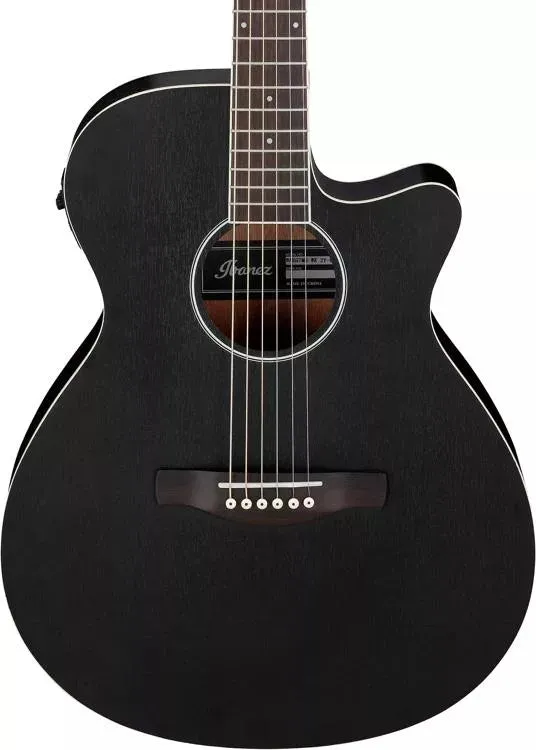 Ibanez AEG7MHWK Acoustic-Electric Guitar (Weathered Black)