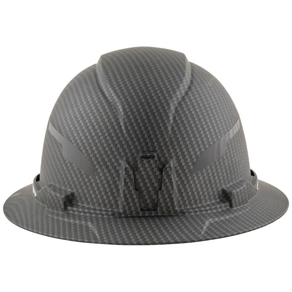 Klein 60345 Hard Hat, Premium KARBN Pattern, Non-Vented Full Brim, Class E