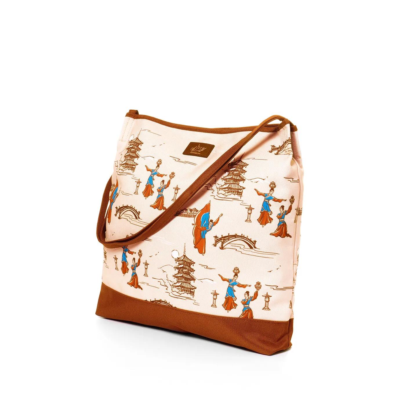 Lantern Grace Tote Bag - Beige