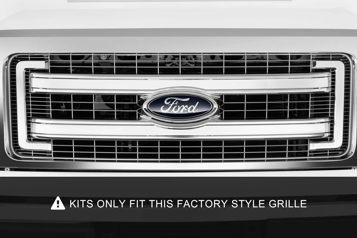 LED Light | Grille Mount | 30" Chrome Single Row | Ford F-150 | 2009-2014