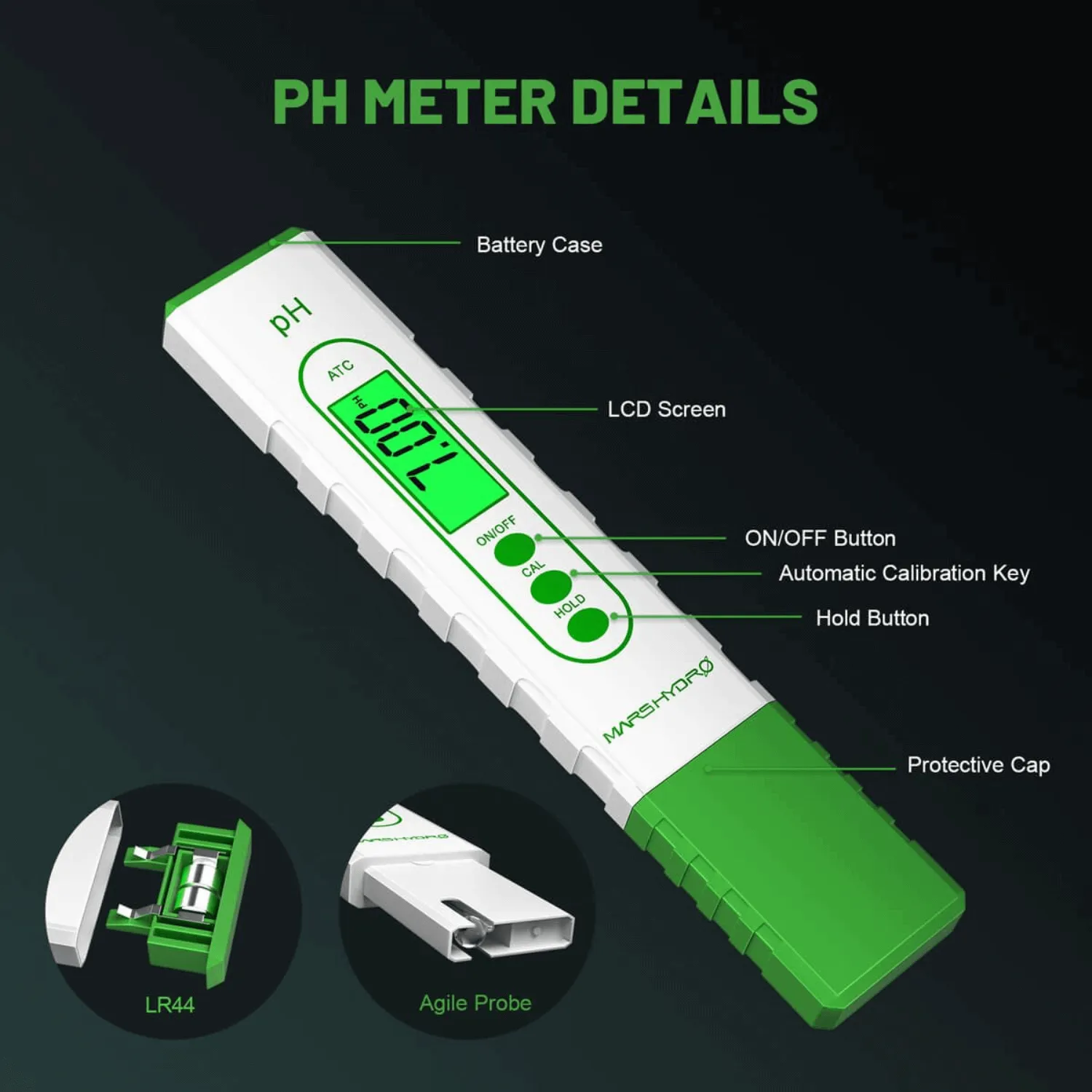 Mars Hydro pH and TDS Meter Combo for Hydroponics