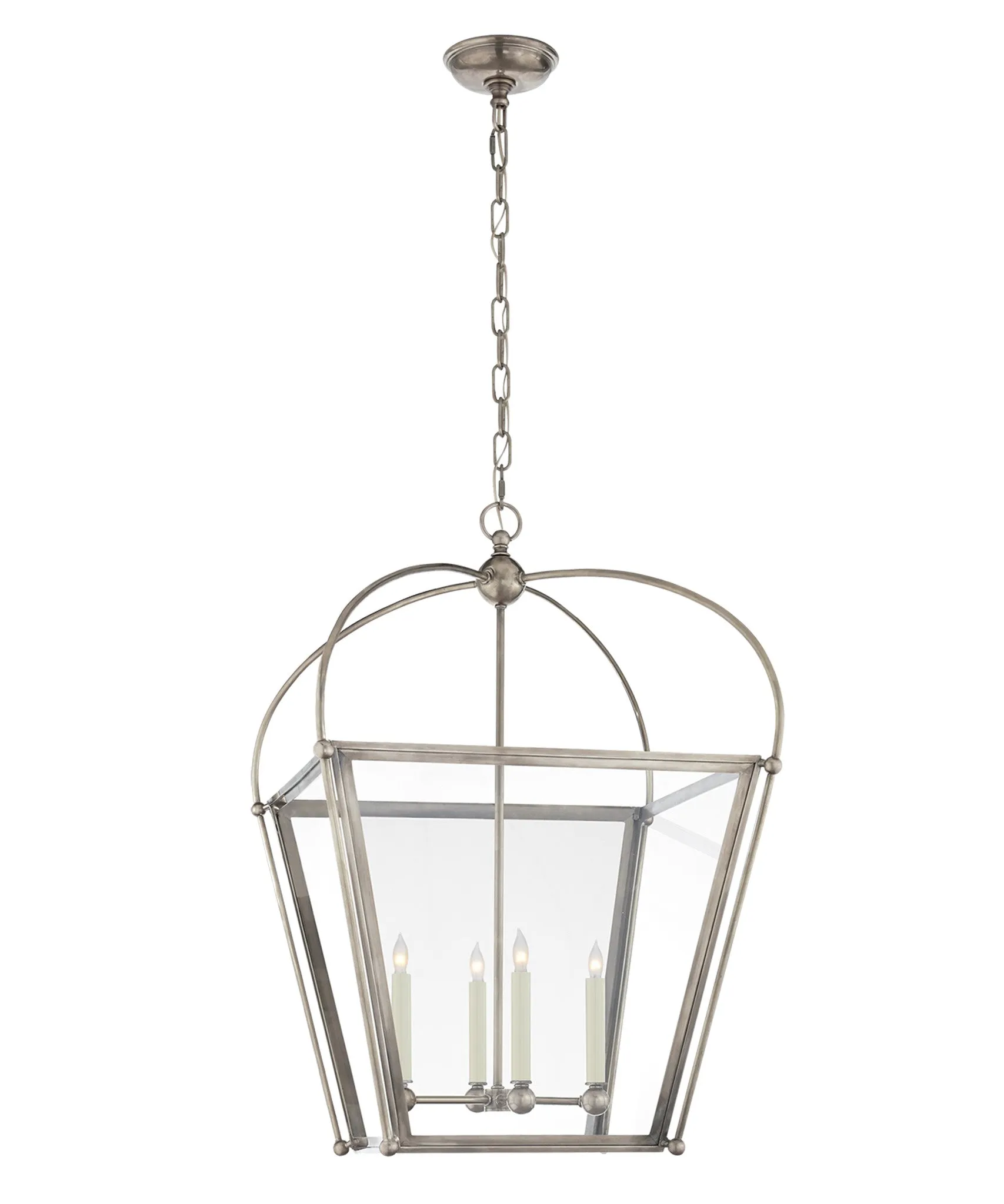 Medium Plantation Lantern, Antique Nickel