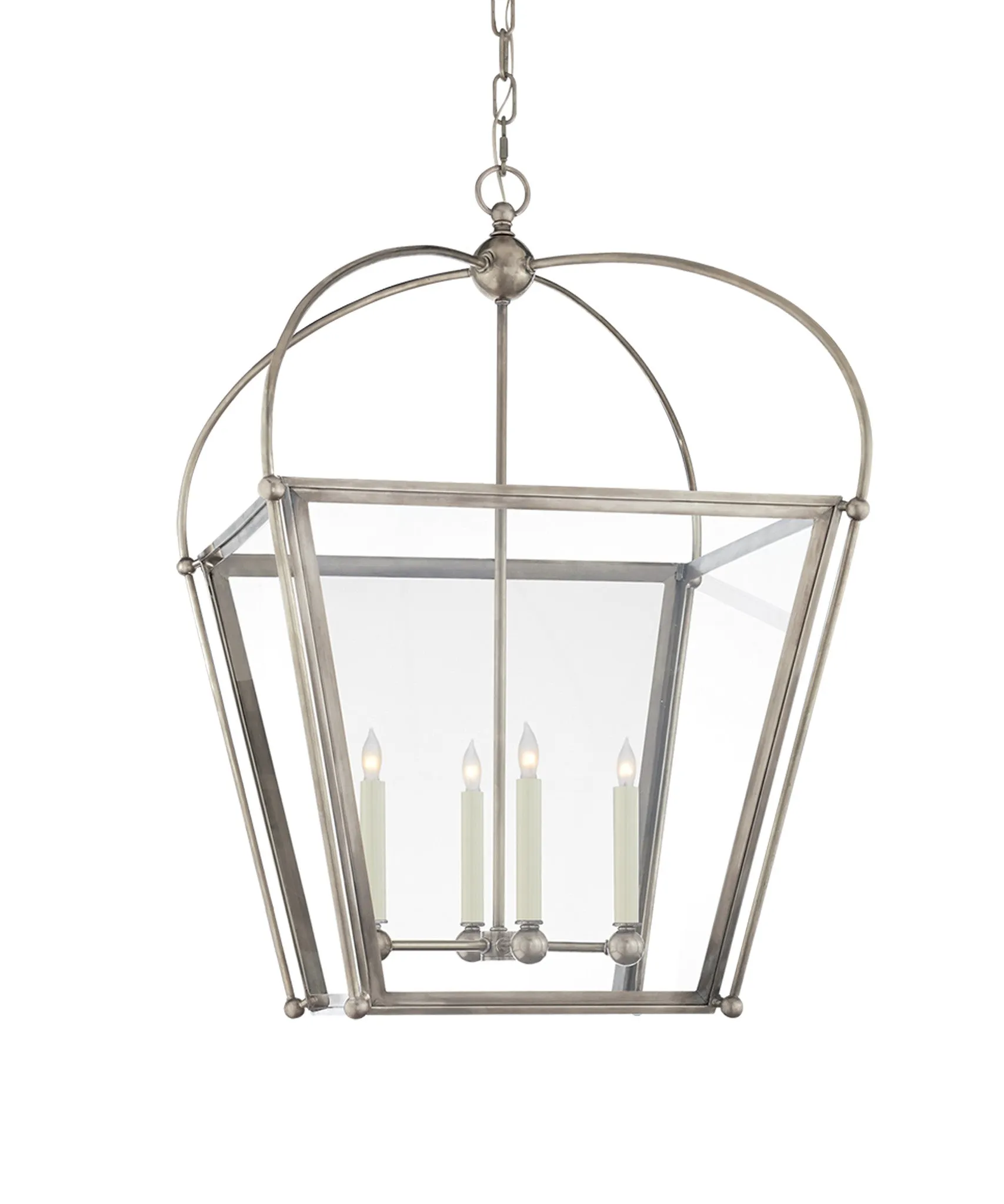 Medium Plantation Lantern, Antique Nickel