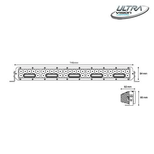 NITRO Maxx 255W 30″ LED Light bar | Ultra Vision Lighting