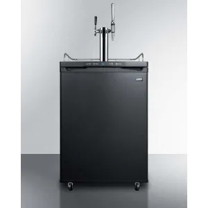 Summit 24" Wide Coffee Dual Tap Kegerator SBC635MCMTWIN