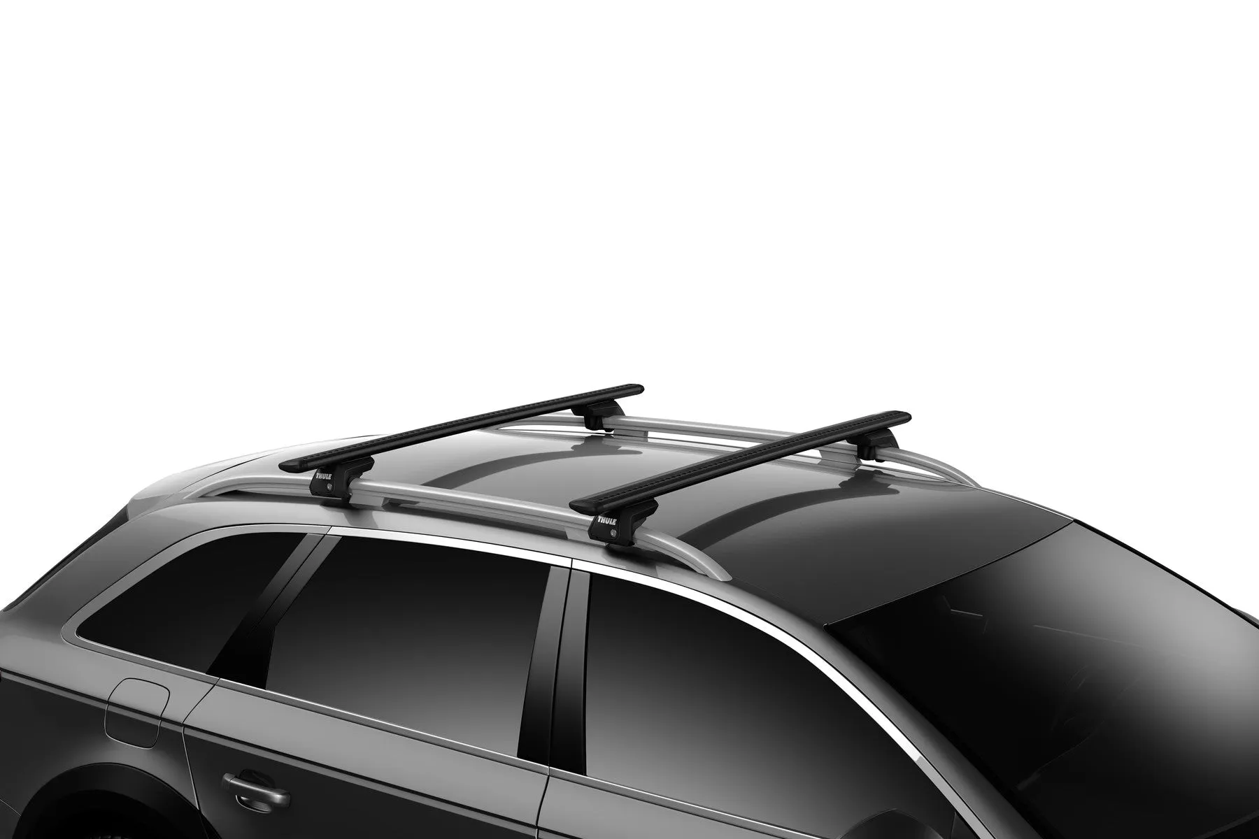 Thule Cross Bars For Toyota FJ Cruiser With Factory Side Rails 2007 to 2014