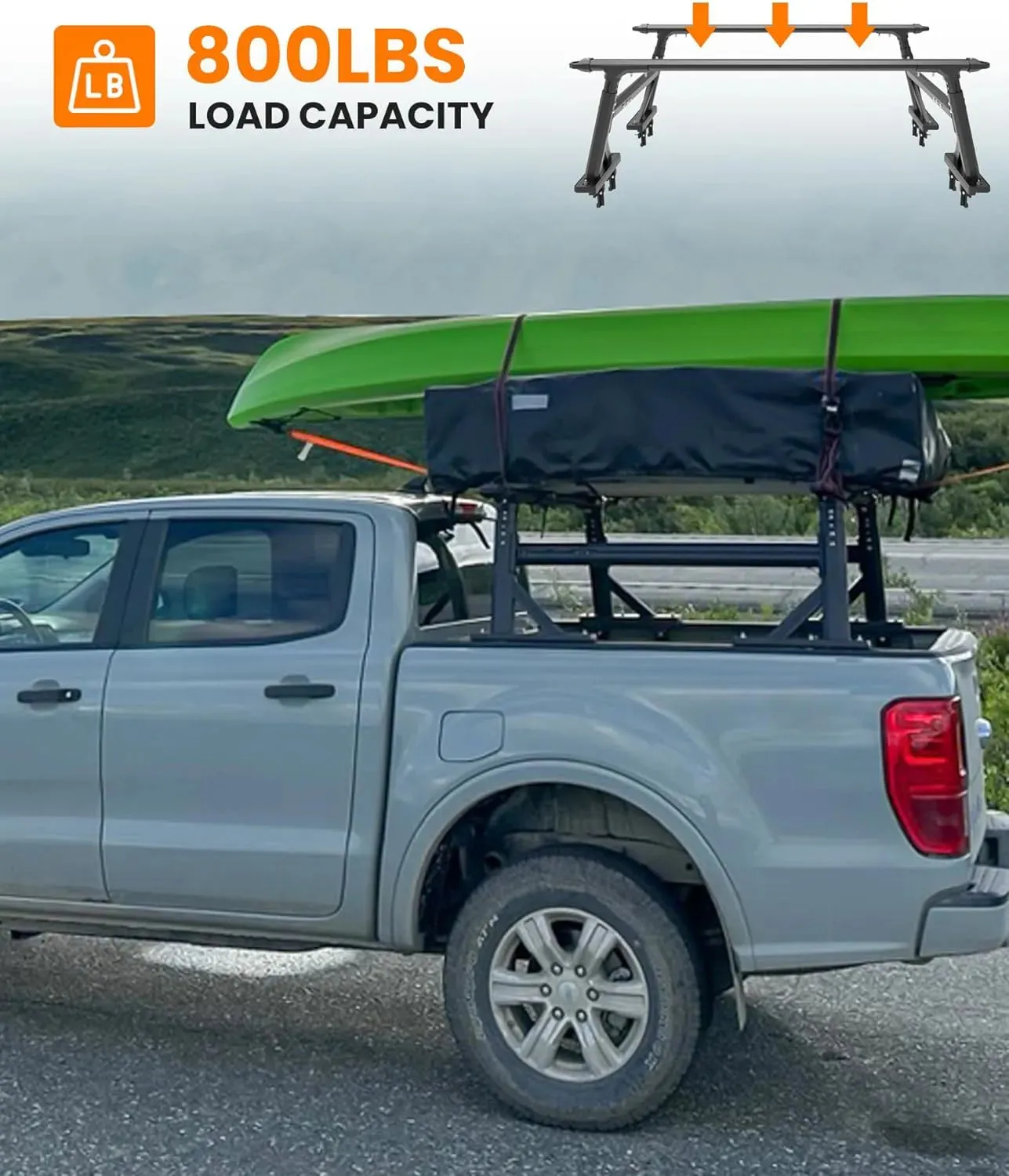 Truck Bed Rack for Truck w/Inner Rail System