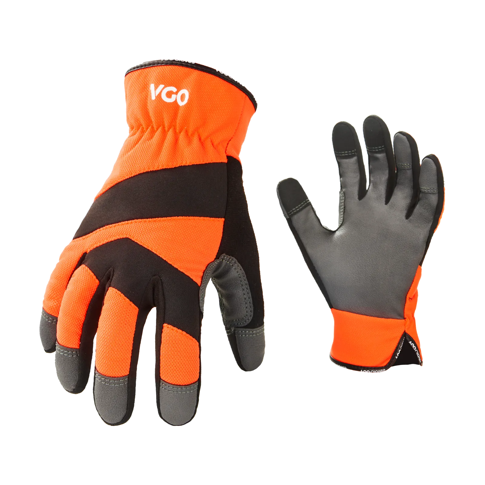 VGO 1 Pair Safety Work Gloves,Abrasion Resistance Gloves, Mechanics Gloves,Rigger Gloves,Light Duty(PU7741)