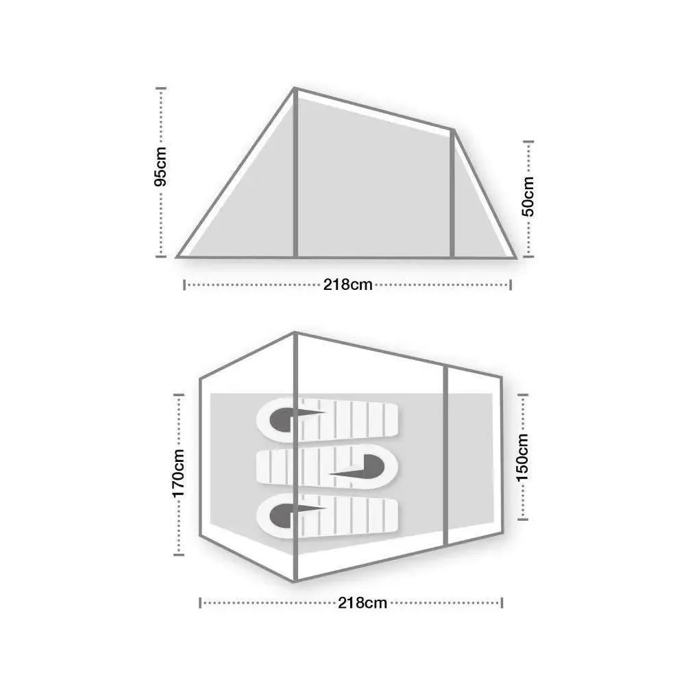 Wild Country Coshee 3 V2 Tent - 3 Man Lightweight Tent