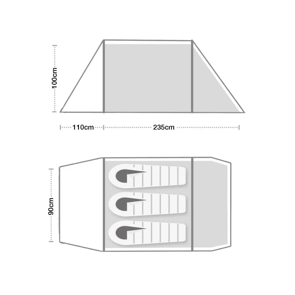 Wild Country Hoolie 3 Compact V3 Tent - 3 Man Tent